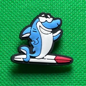 🌼 (5/$10 or 10/$15) NEW “Cool Shark” 🎀 Croc Charm Collection Surfing Shark
